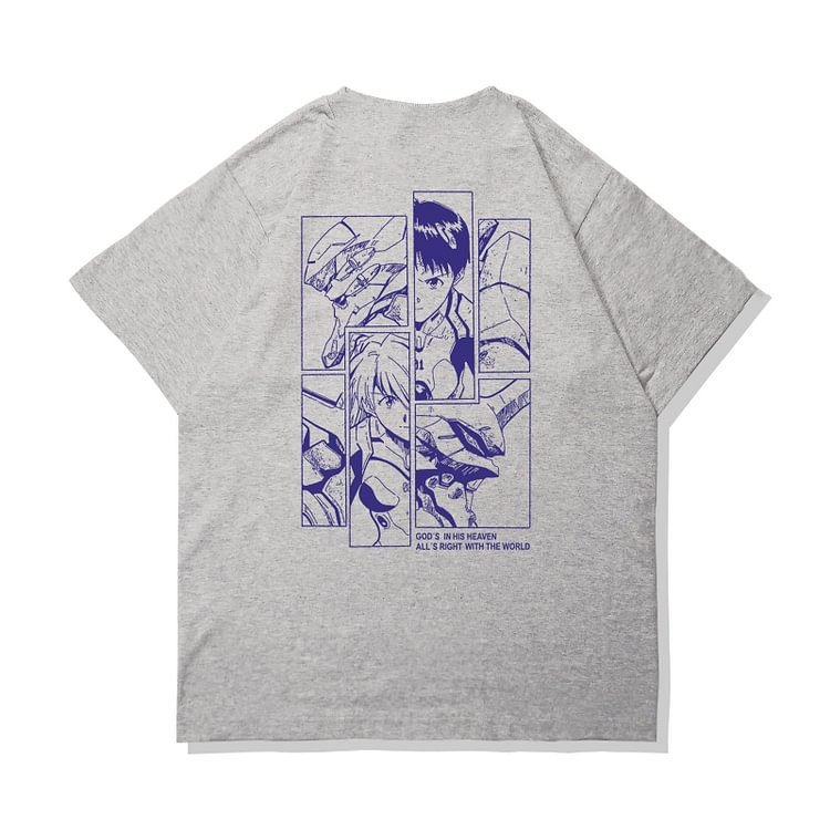 Pure Cotton Eva Anime T-shirt