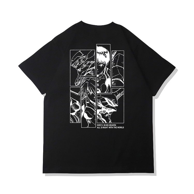 Pure Cotton Eva Anime T-shirt