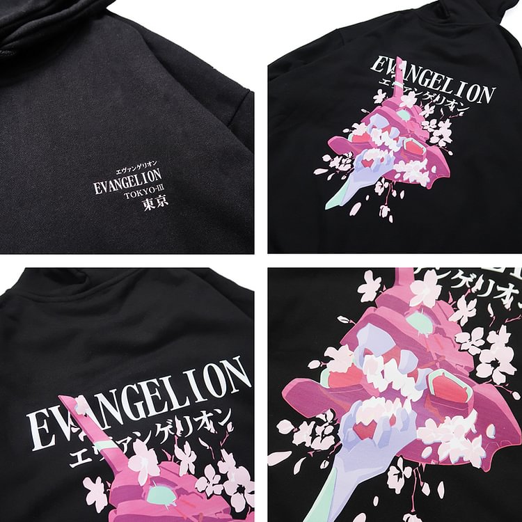 Pure Cotton Eva Eva-01 Eva-02 Anime Hoodie