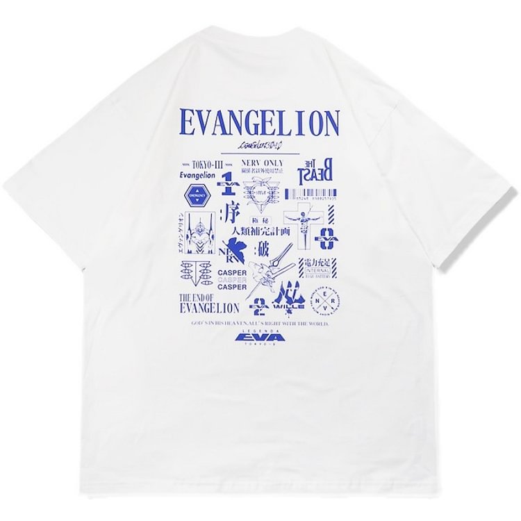 T-shirt en pur coton avec logo Neon Genesis Evangelion