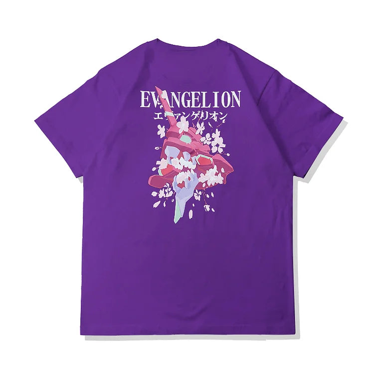 T-shirt Neon Genesis Evangelion Sakura en pur coton