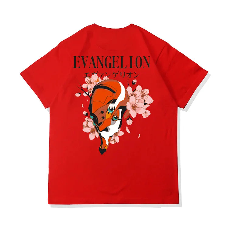 T-shirt Neon Genesis Evangelion Sakura en pur coton