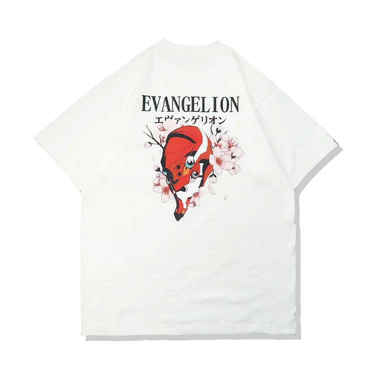 T-shirt Neon Genesis Evangelion Sakura en pur coton