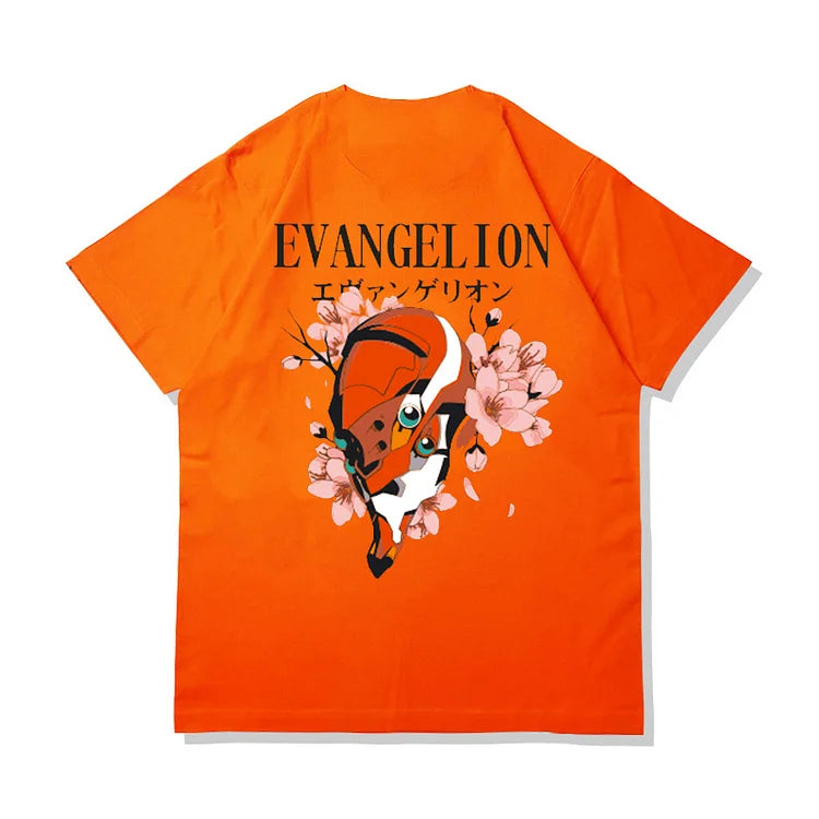 T-shirt Neon Genesis Evangelion Sakura en pur coton