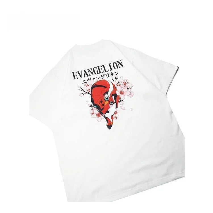 T-shirt Neon Genesis Evangelion Sakura en pur coton