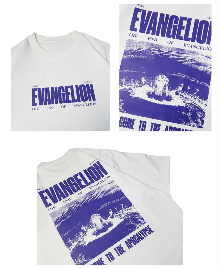 T-shirt pur coton Neon Genesis Evangelion bienvenue dans l'apocalypse