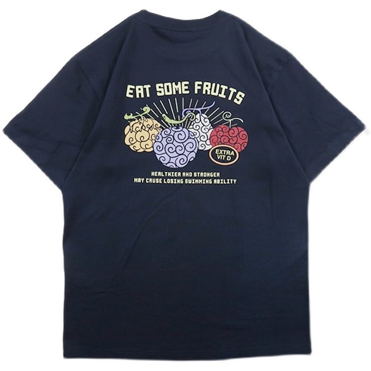 T-shirt One Piece Fruits du Démon en pur coton