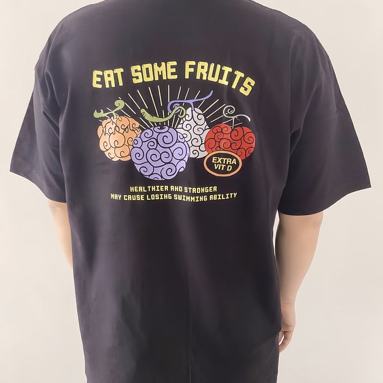 T-shirt One Piece Fruits du Démon en pur coton