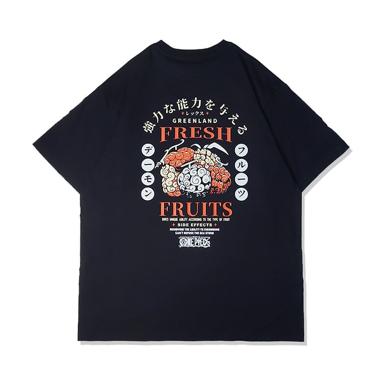 T-shirt une pièce en pur coton avec fruits frais du Groenland