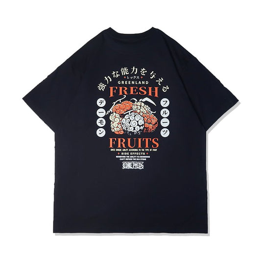 T-shirt une pièce en pur coton avec fruits frais du Groenland