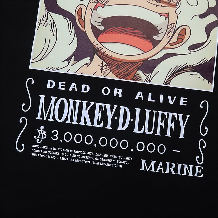 T-shirt Luffy une pièce en pur coton