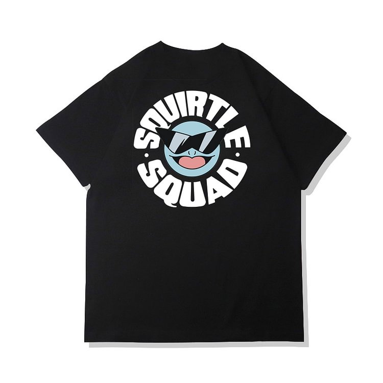 T-shirt Pokemon Squirtle Squad en pur coton