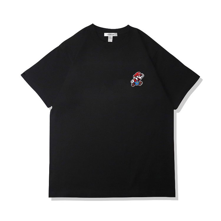 Pure Cotton Super Mario Embroidered T-shirt