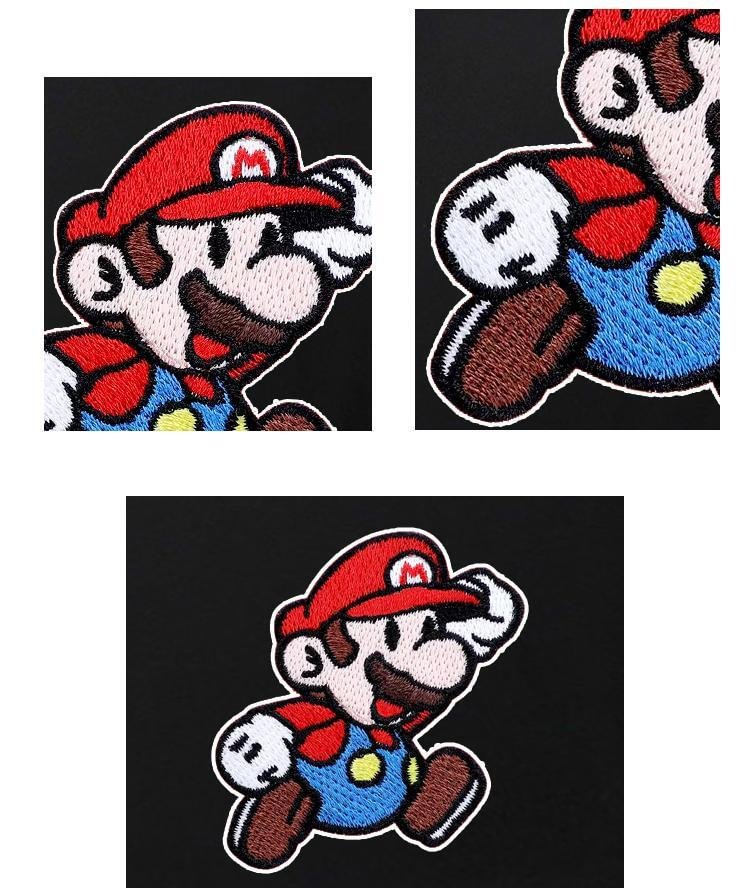 Pure Cotton Super Mario Embroidered T-shirt