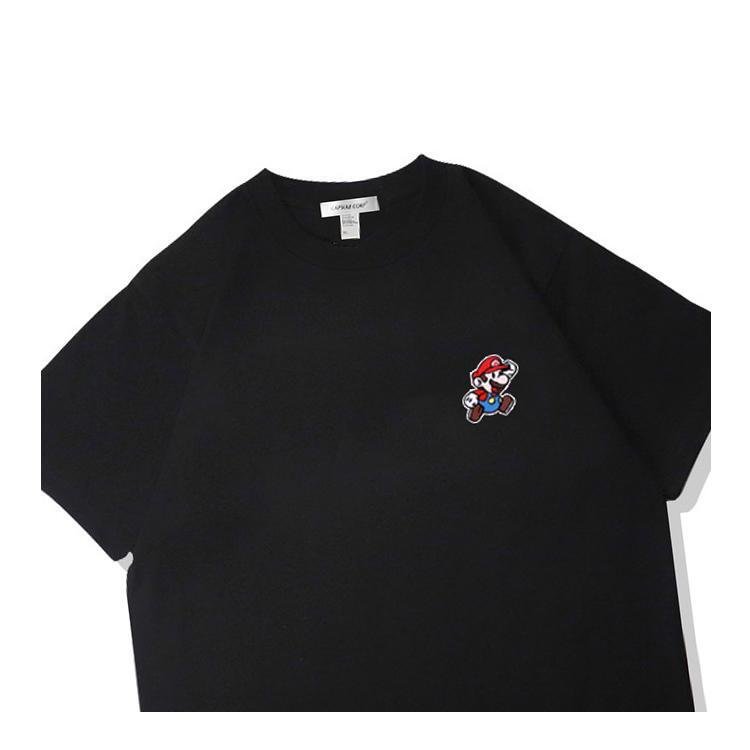 Pure Cotton Super Mario Embroidered T-shirt