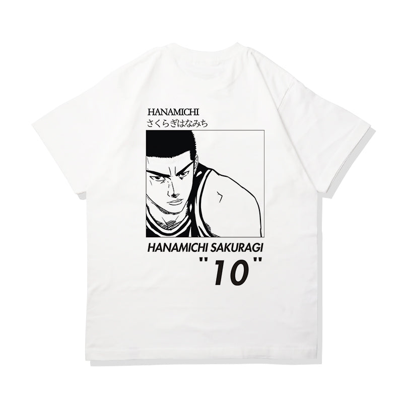 T-shirt style manga Slam Dunk en pur coton