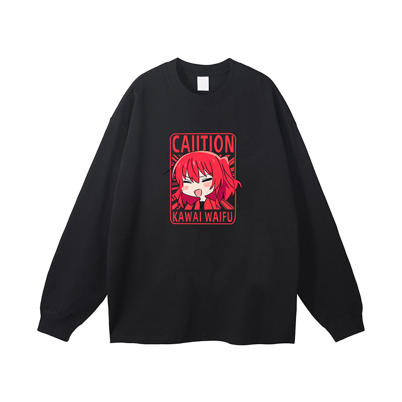 Pure Cotton Bocchi The Rock Cute Anime Long Sleeved T-shirt