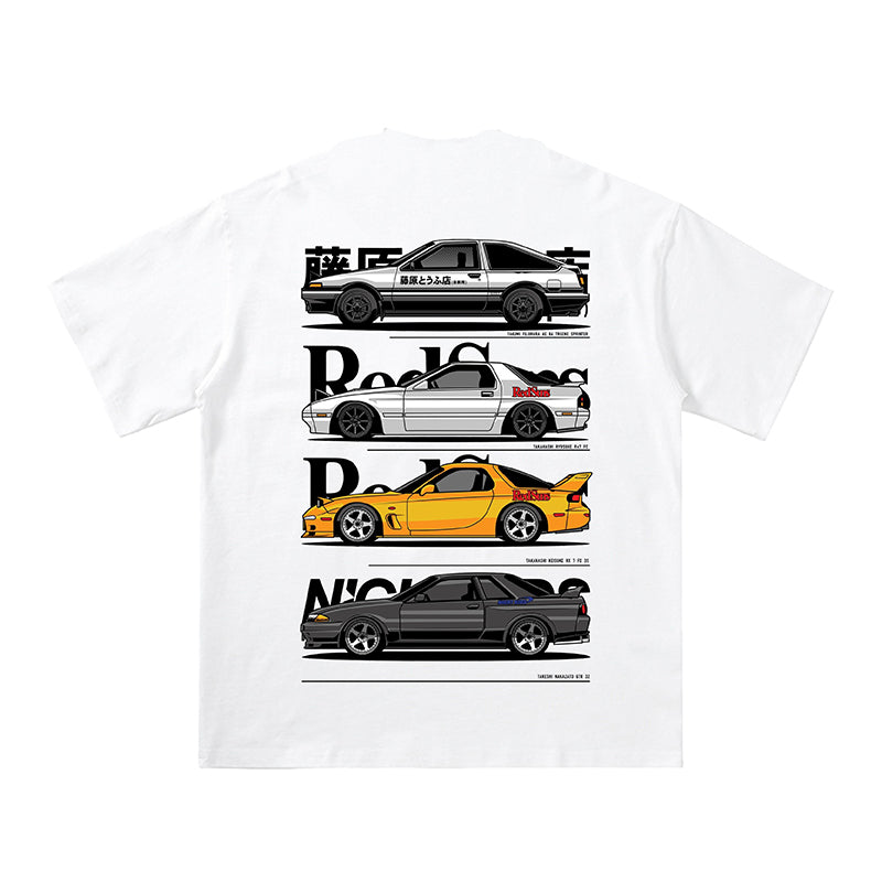 Pure Cotton Initial D Summer Tshirt