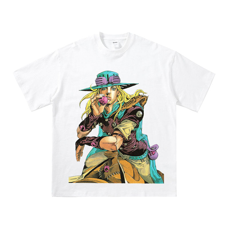 Pure Cotton Jojo’s Bizzare Adventure Steel Ball Run Summer Tshirt