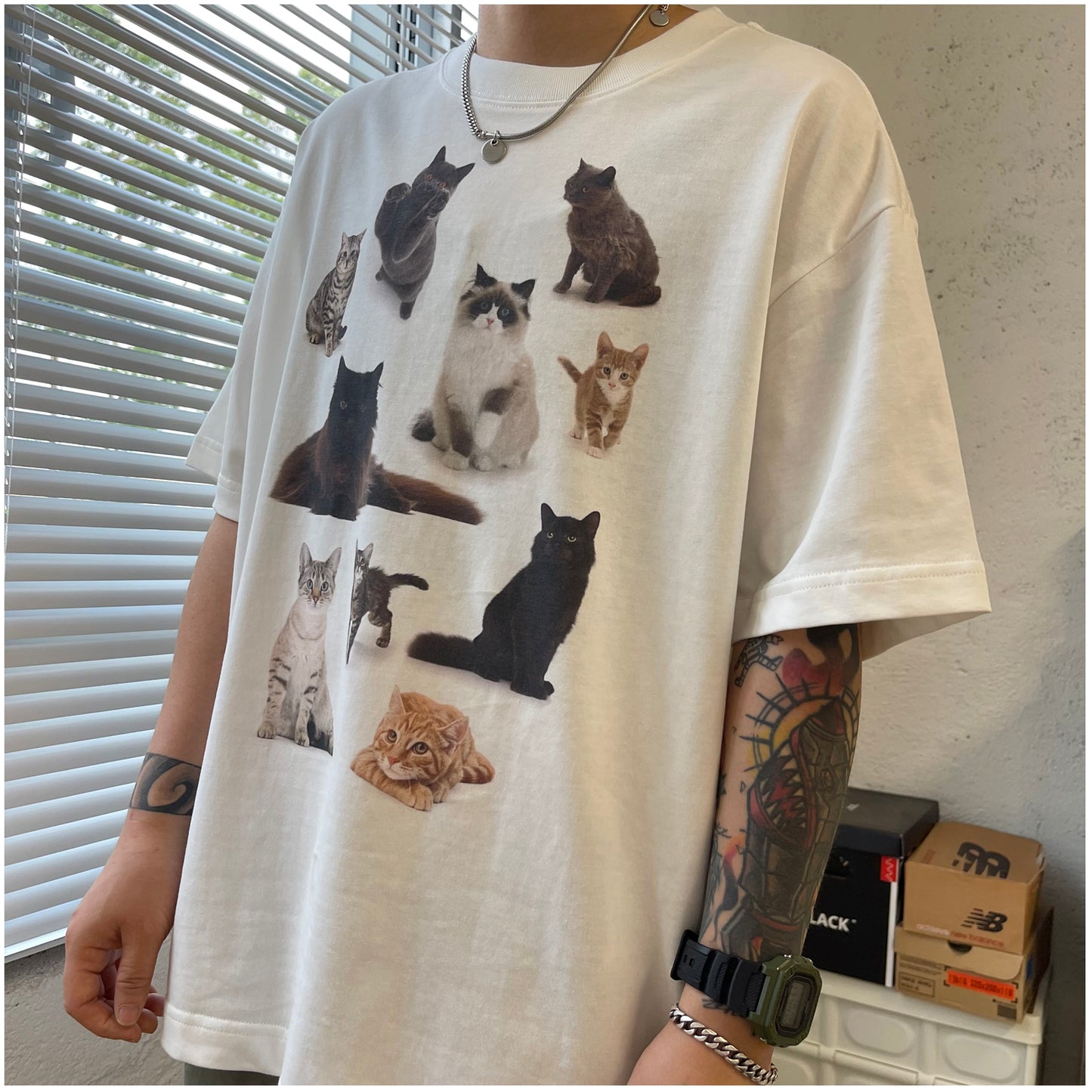 Pure Cotton Kawaii Cats Tshirt