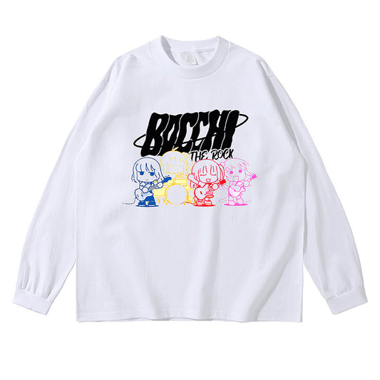 Pure Cotton Bocchi The Rock Anime Long Sleeve T-Shirt