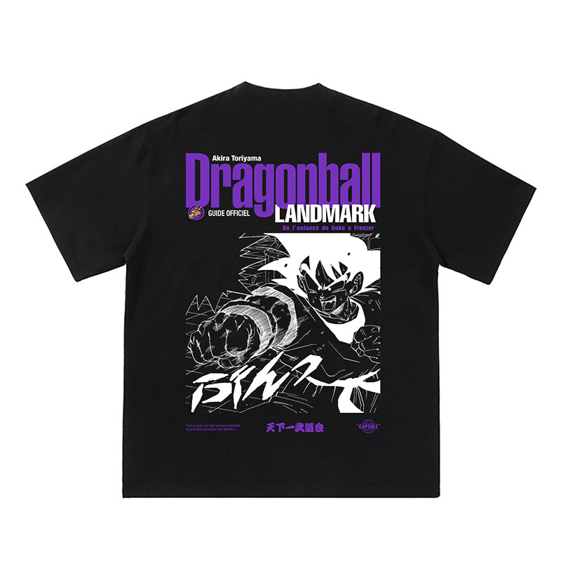 Pure Cotton Dragon Ball Goku Landmark T-Shirt