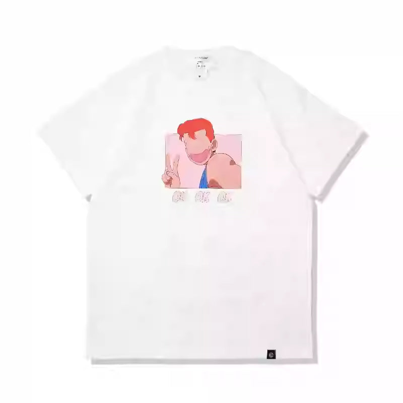 Pure Cotton Slam Dunk Sakuragi Hanamichi T-shirt