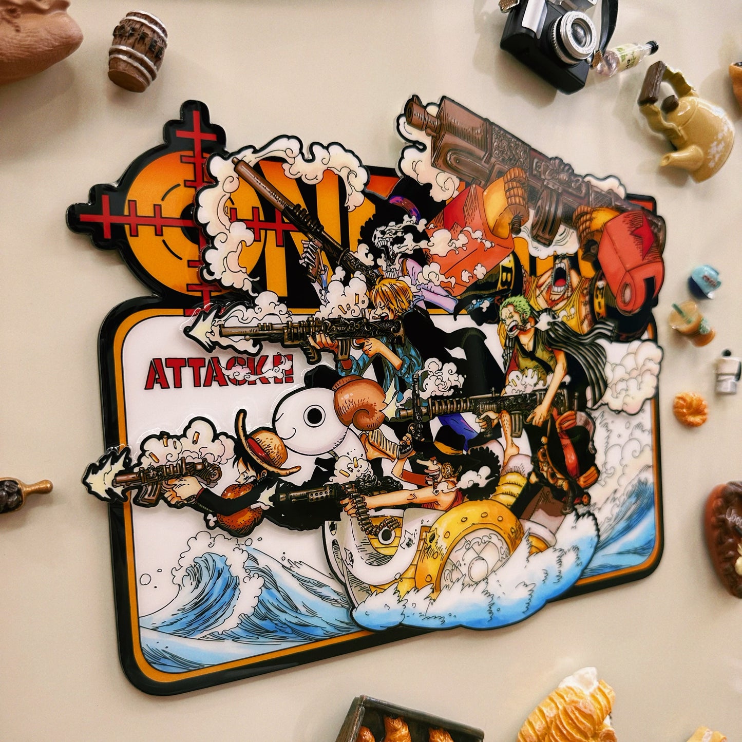 Anime One Piece Fridge Magnets Toy