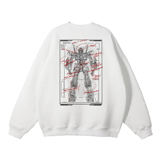 Pure Cotton Mobile Suit Gundam Unicorn Anime Pullover