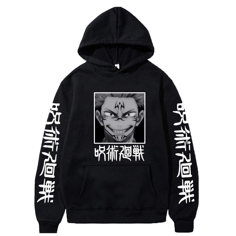 Anime Jujutsu Kaisen Sukuna Hoodie Pullover