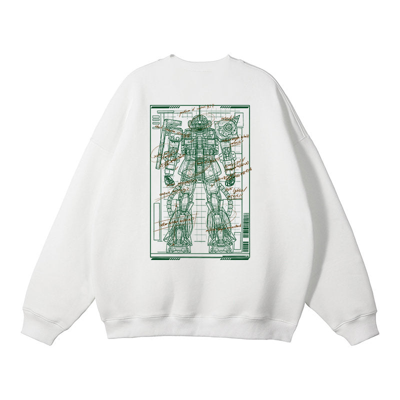 Pure Cotton Mobile Suit Gundam Zaku Anime Pullover