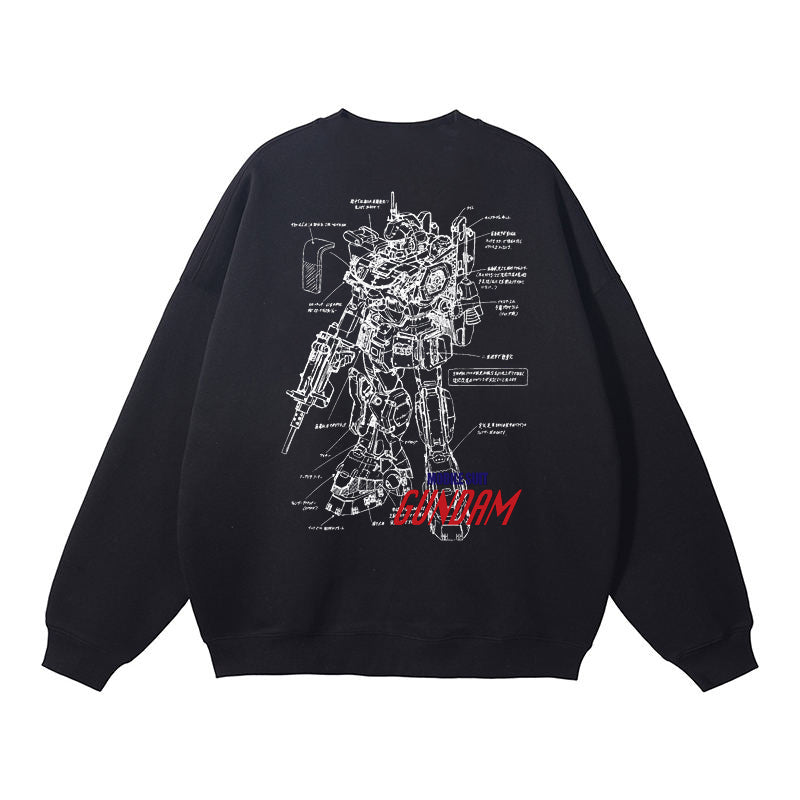 Pure Cotton Mobile Suit Gundam Anime Pullover