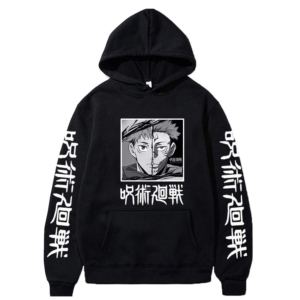 Anime Jujutsu Kaisen Yuji Sukuna Hoodie Pullover