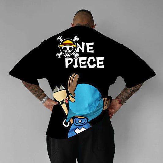 Pure Cotton One Piece “Nakama” Chopper Plus Size T-shirt