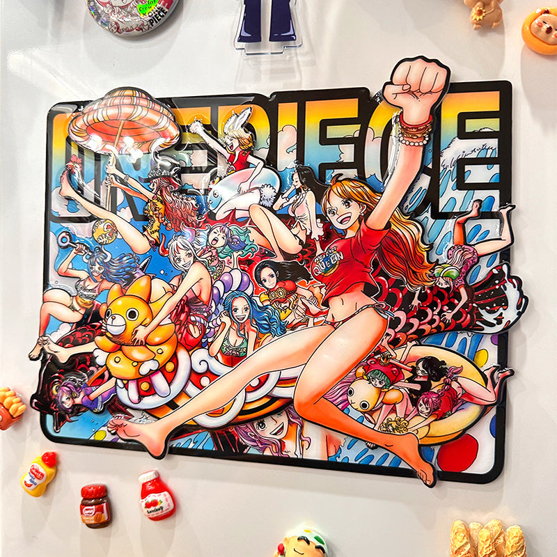 Anime One Piece Fridge Magnets Toy