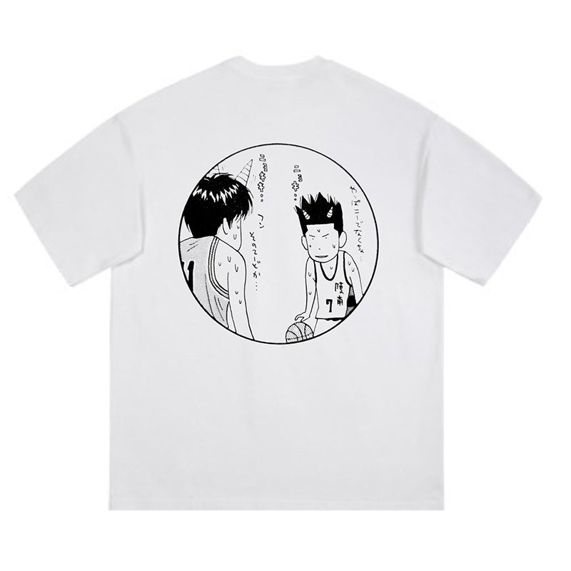 Pure Cotton Slam Dunk Manga Style Summer Tshirt