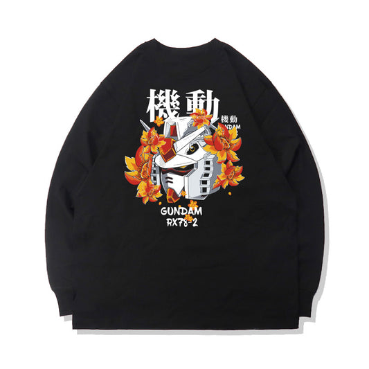 Pure Cotton Mobile Suit Gundam Gundam RX-78-2 Long Sleeve Cool T-Shirt