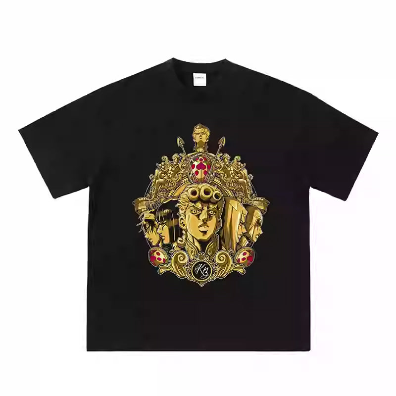 Pure Cotton Jojo’s Bizzare Golden Wind Tshirt