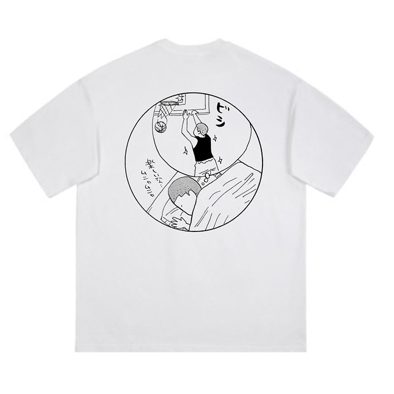 Pure Cotton Slam Dunk Manga Style Summer Tshirt