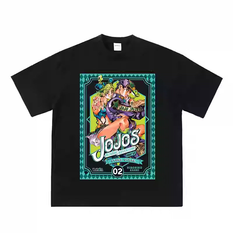 Pure Cotton Jojo’s Bizzare Stone Ocean Tshirt