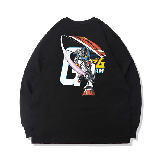 Pure Cotton Mobile Suit Gundam Gundam Long Sleeve Cool T-Shirt