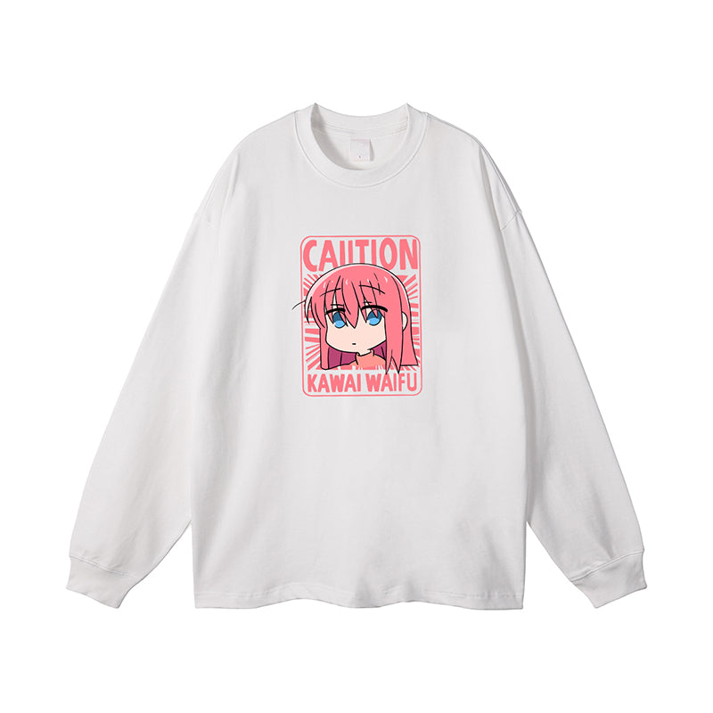 Pure Cotton Bocchi The Rock Cute Anime Long Sleeved T-shirt