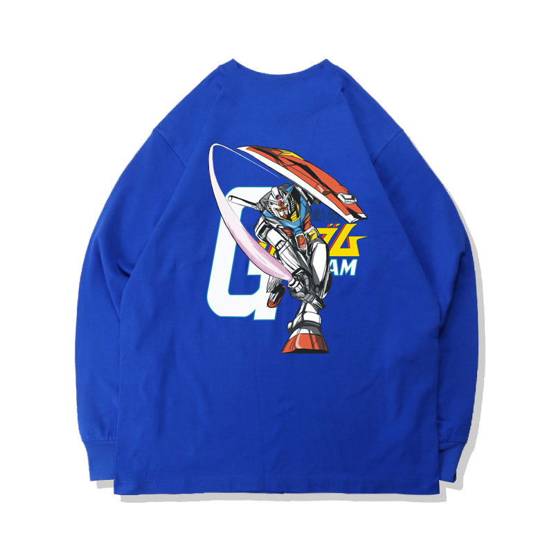 Pure Cotton Mobile Suit Gundam Gundam Long Sleeve Cool T-Shirt