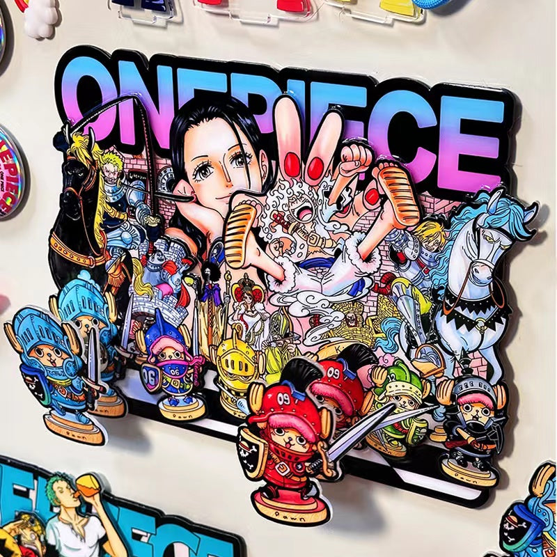 Anime One Piece Fridge Magnets Toy