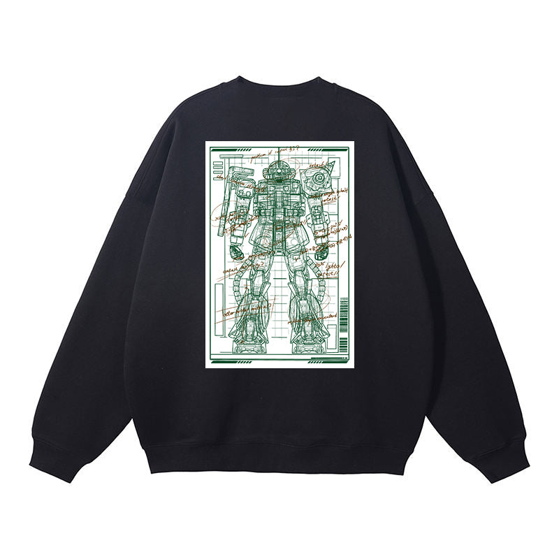 Pure Cotton Mobile Suit Gundam Zaku Anime Pullover