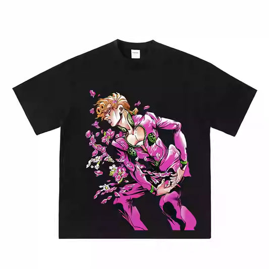 Pure Cotton Jojo’s Bizzare Giorno Giovanna Anime Tshirt