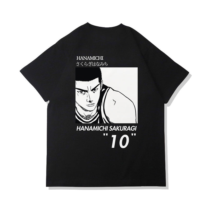 T-shirt style manga Slam Dunk en pur coton