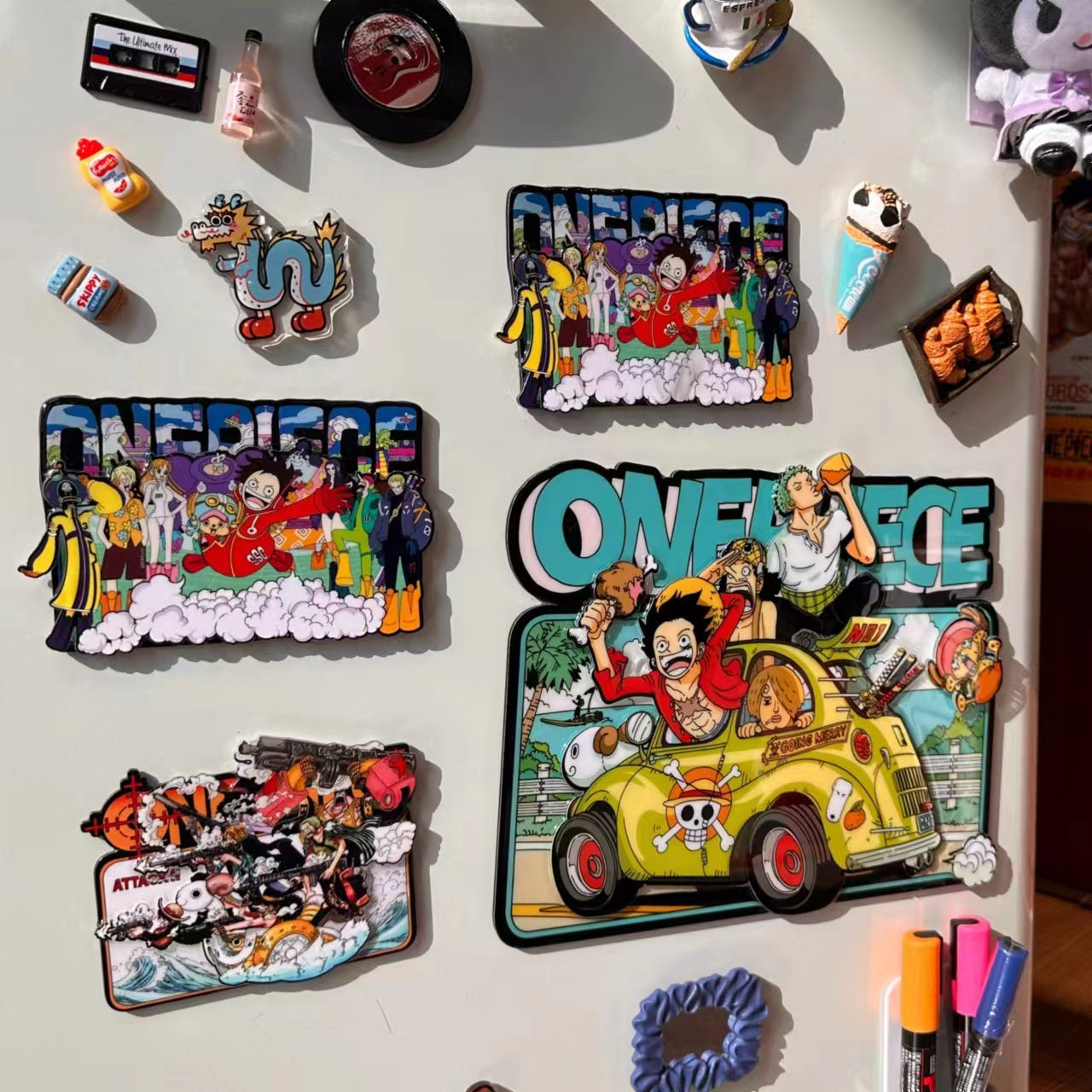 Anime One Piece Fridge Magnets Toy