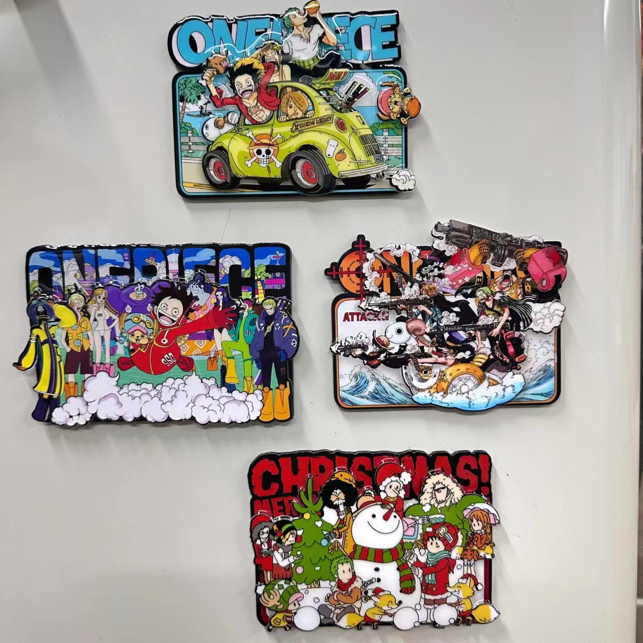 Anime One Piece Fridge Magnets Toy