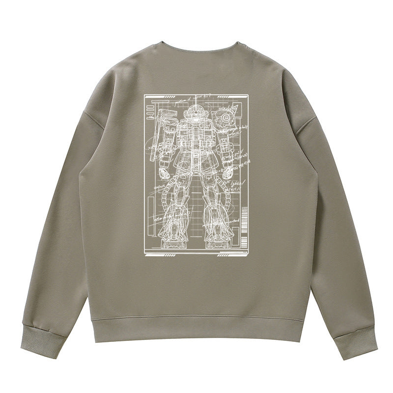 Pure Cotton Mobile Suit Gundam Zaku Anime Pullover